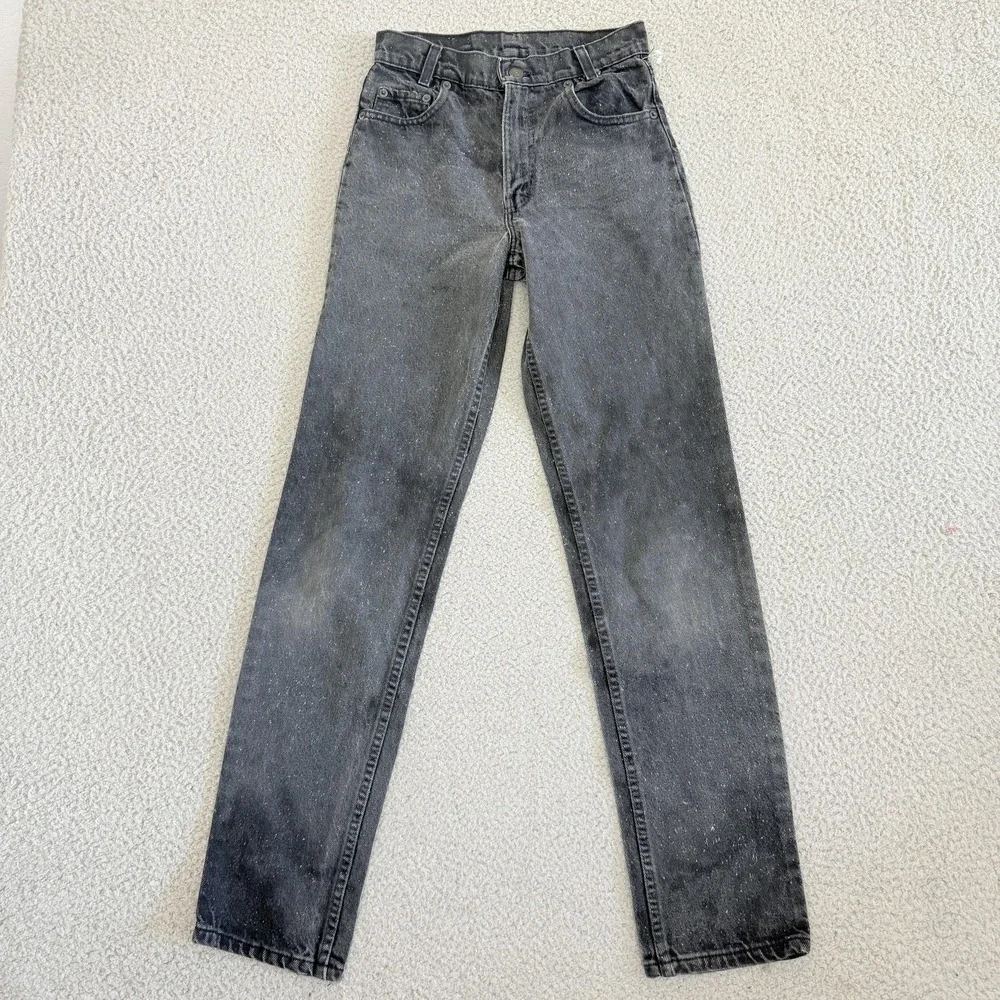 Vintage Levis 511 Jeans Mens 27x32‎ Black Made USA High Rise Slim Tapered 90s